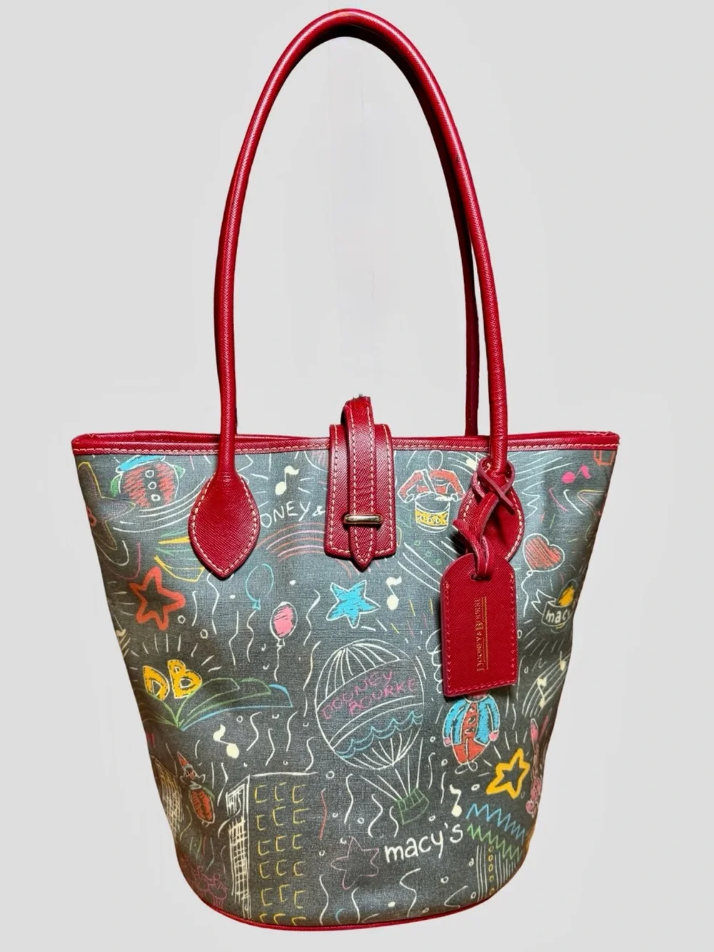 🎈 RARE Limited Edition Dooney & Bourke Macy's Thanksgiving Day Parade Bucket Bag